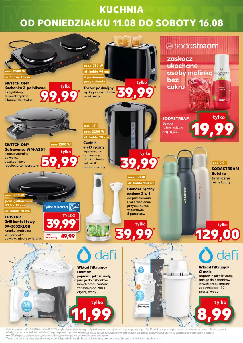 Gazetka promocyjna Kaufland - Mocny Start - ważna 11.08 do 12.08.2025 - strona 33 - produkty: Blender, Blender ręczny, Czajnik, Gofrownica, Grill, Grill kontaktowy, LG, Termos, Top, Toster, Wkład filtrujący
