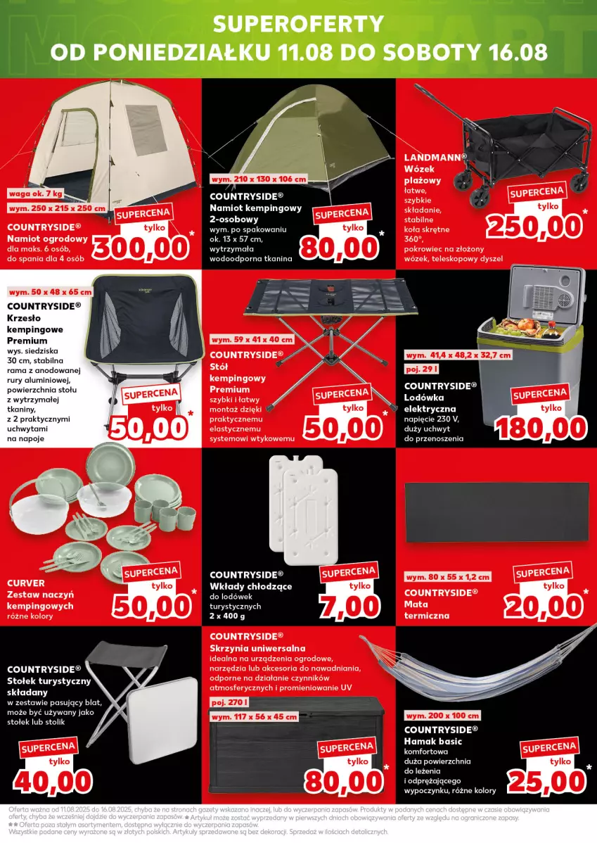 Gazetka promocyjna Kaufland - Mocny Start - ważna 11.08 do 12.08.2025 - strona 35 - produkty: Hama, Krzesło, Namiot, Napoje, Pokrowiec, Por, Rama, Stołek, Stolik, Teleskop, Wózek