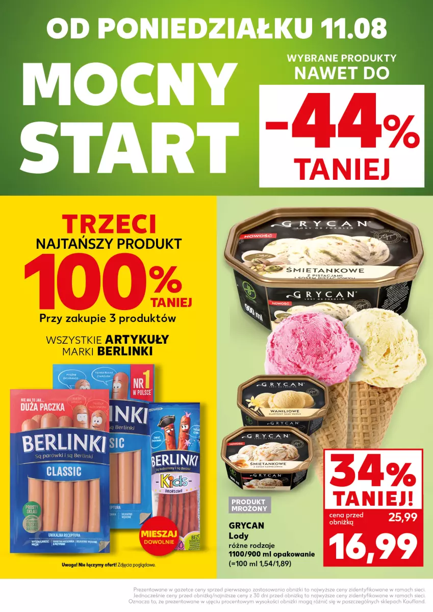 Gazetka promocyjna Kaufland - Mocny Start - ważna 11.08 do 12.08.2025 - strona 4 - produkty: Berlinki, Gry, Lody, Waga