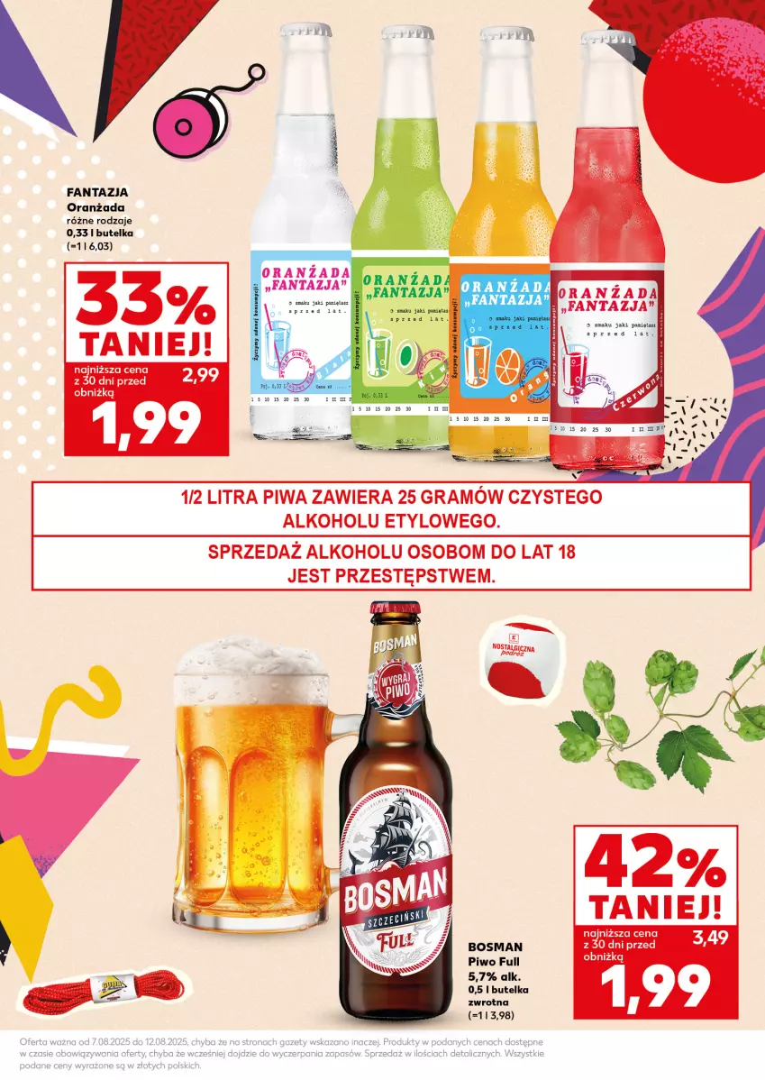 Gazetka promocyjna Kaufland - Mocny Start - ważna 11.08 do 12.08.2025 - strona 9 - produkty: Fa, Fanta, Gra, LG, Oranżada, Piwa, Piwo