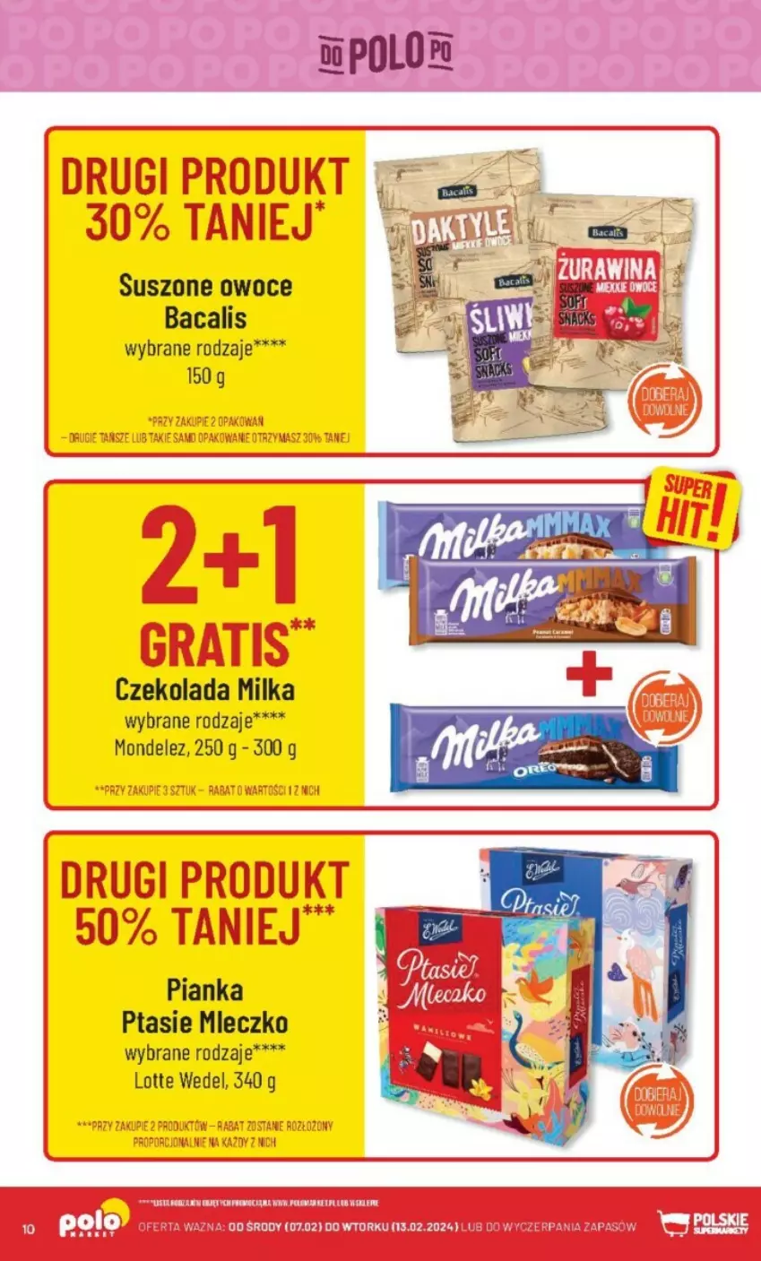 Gazetka promocyjna PoloMarket - ważna 07.02 do 13.02.2024 - strona 2 - produkty: Czekolada, Milka, Mleczko, Owoce, Ptasie mleczko