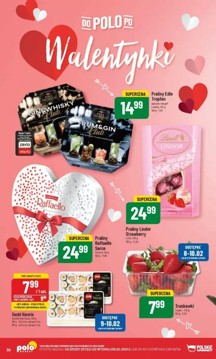 Gazetka promocyjna PoloMarket - ważna 07.02 do 13.02.2024 - strona 32 - produkty: Fa, Ferrero, Lindor, Praliny, Raffaello, Ser