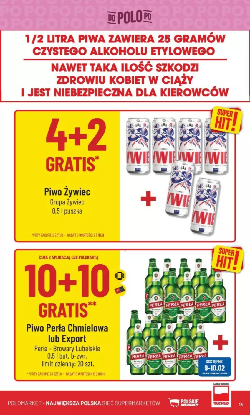 Gazetka promocyjna PoloMarket - ważna 07.02 do 13.02.2024 - strona 5 - produkty: Perła, Piwo, Por