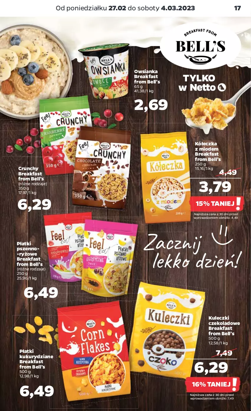 Gazetka promocyjna Netto - Artykuły spożywcze - ważna 27.02 do 04.03.2023 - strona 17 - produkty: Bell, Fa, Owsianka, Ryż