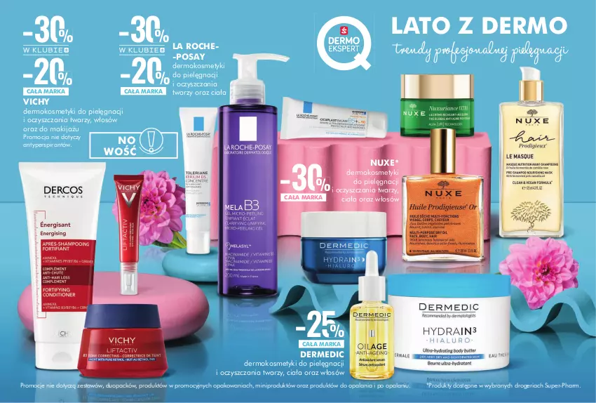 Gazetka promocyjna Super Pharm - ważna 13.06 do 04.07.2024 - strona 5 - produkty: Antyperspirant, Dermedic, Kosmetyki do pielęgnacji, La Roche-Posay, Makijaż, Nuxe, Vichy