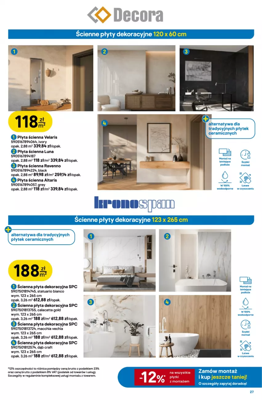 Gazetka promocyjna Castorama - Gazetka Drzwi i Podłogi 14.10-3.11.2026 - ważna 14.10 do 03.11.2026 - strona 27 - produkty: Chia, Lack, Płyta, Por