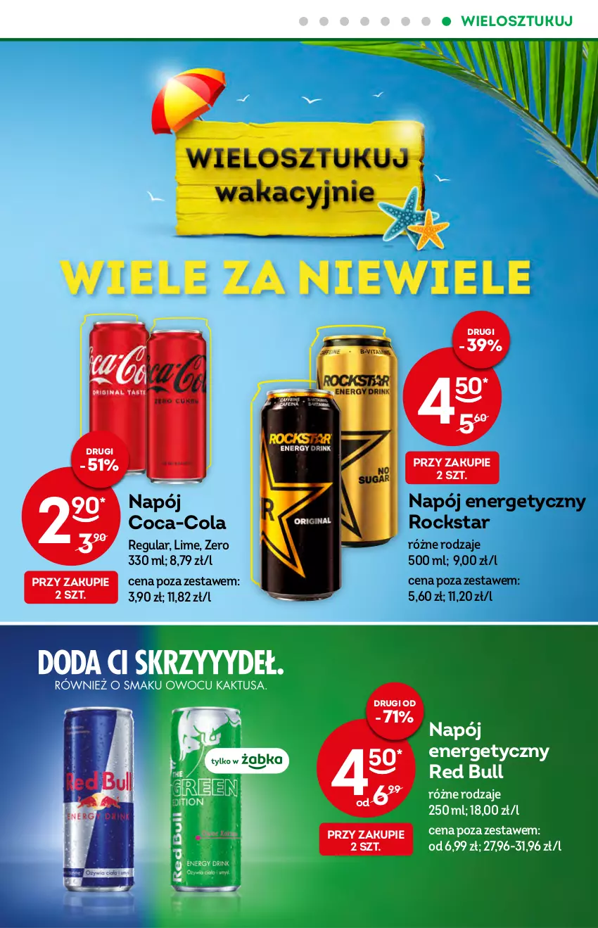 Gazetka promocyjna Żabka - ważna 22.06 do 28.06.2022 - strona 15 - produkty: Coca-Cola, Napój, Napój energetyczny, Red Bull