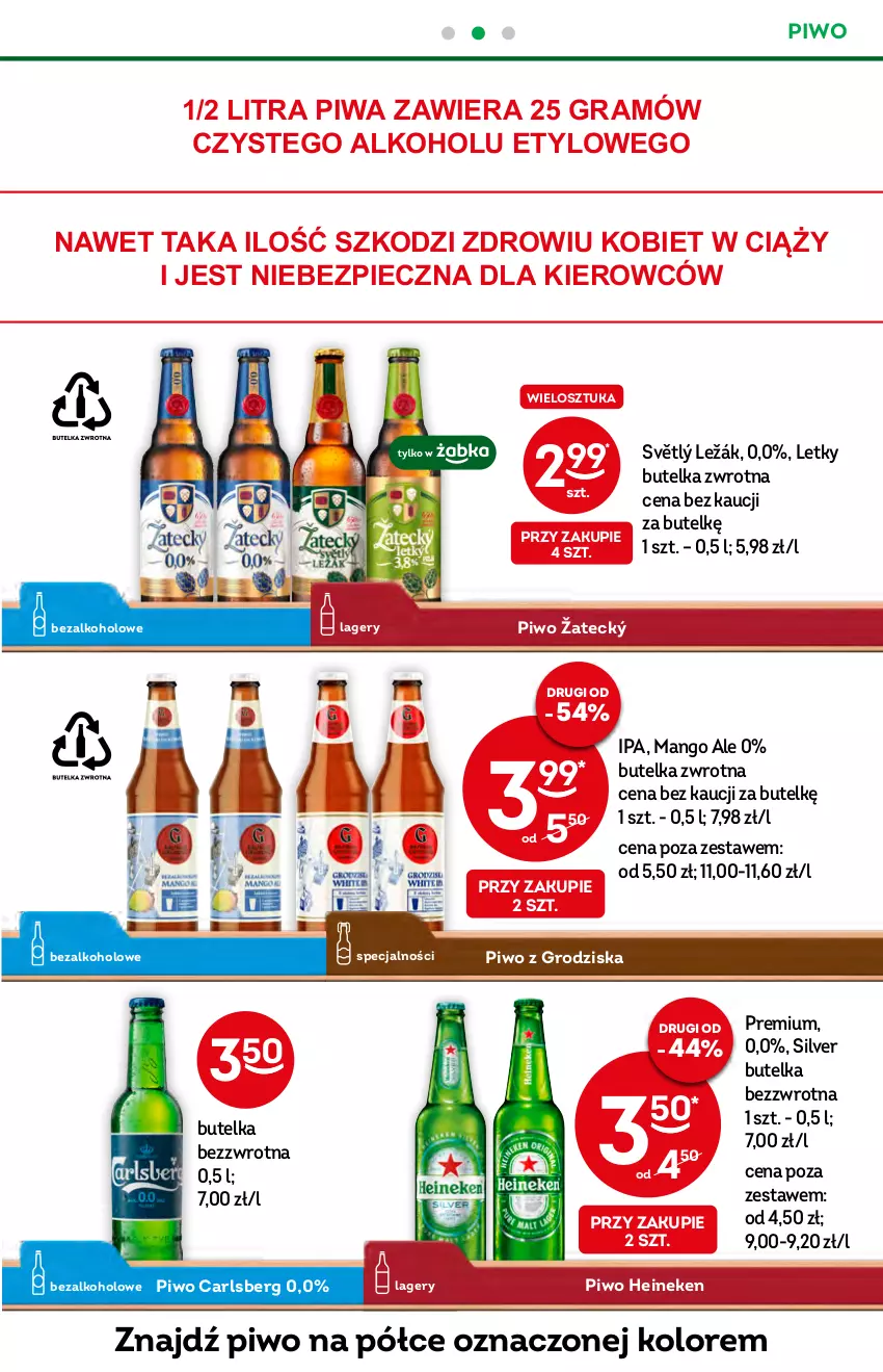 Gazetka promocyjna Żabka - ważna 22.06 do 28.06.2022 - strona 21 - produkty: Carlsberg, Gra, Heineken, Mango, Perła, Piec, Piwa, Piwo