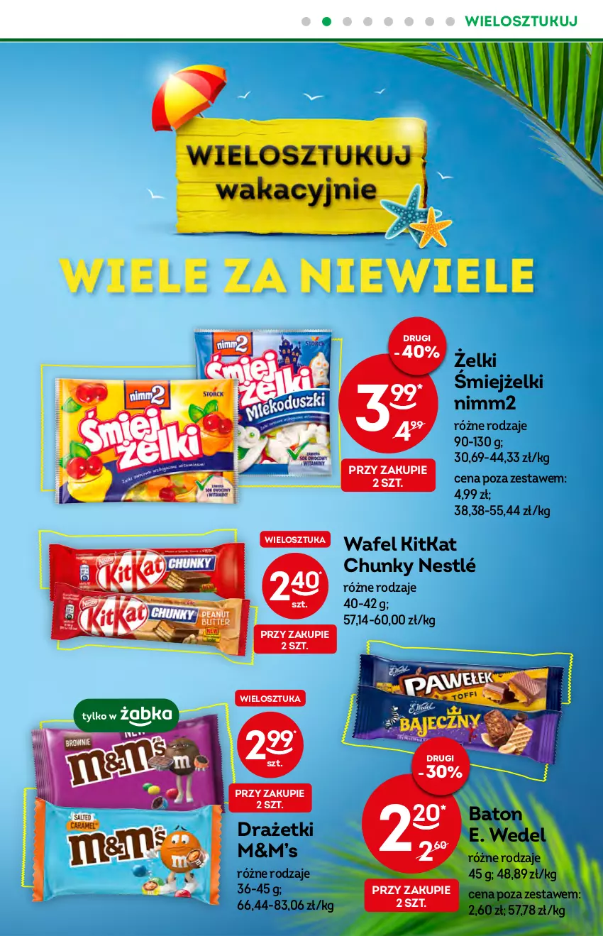 Gazetka promocyjna Żabka - ważna 22.06 do 28.06.2022 - strona 9 - produkty: Baton, E. Wedel, Nestlé, Nimm2