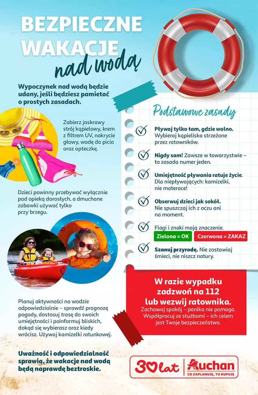 Gazetka promocyjna Auchan - 30 Lat Hipermarket - ważna 18.06 do 24.06.2026 - strona 44 - produkty: Dzieci, Materac, Ser, Sok, Sokół, Strój kąpielowy, Tera