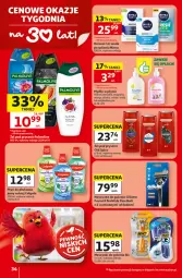 Gazetka promocyjna Auchan - 30 Lat Hipermarket - Gazetka - ważna od 24.06 do 24.06.2026 - strona 34 - produkty: Mydło w płynie, BIC, Palmolive, Płyn do płukania jamy ustnej, Old Spice, Woda po goleniu, Fusion, Szynka, Wełna, Płyn do płukania, Miód, Gillette, Maszynka, Mydło, Maszynka do golenia, Colgate, Woda, Mango, Nivea, Mleko, LG