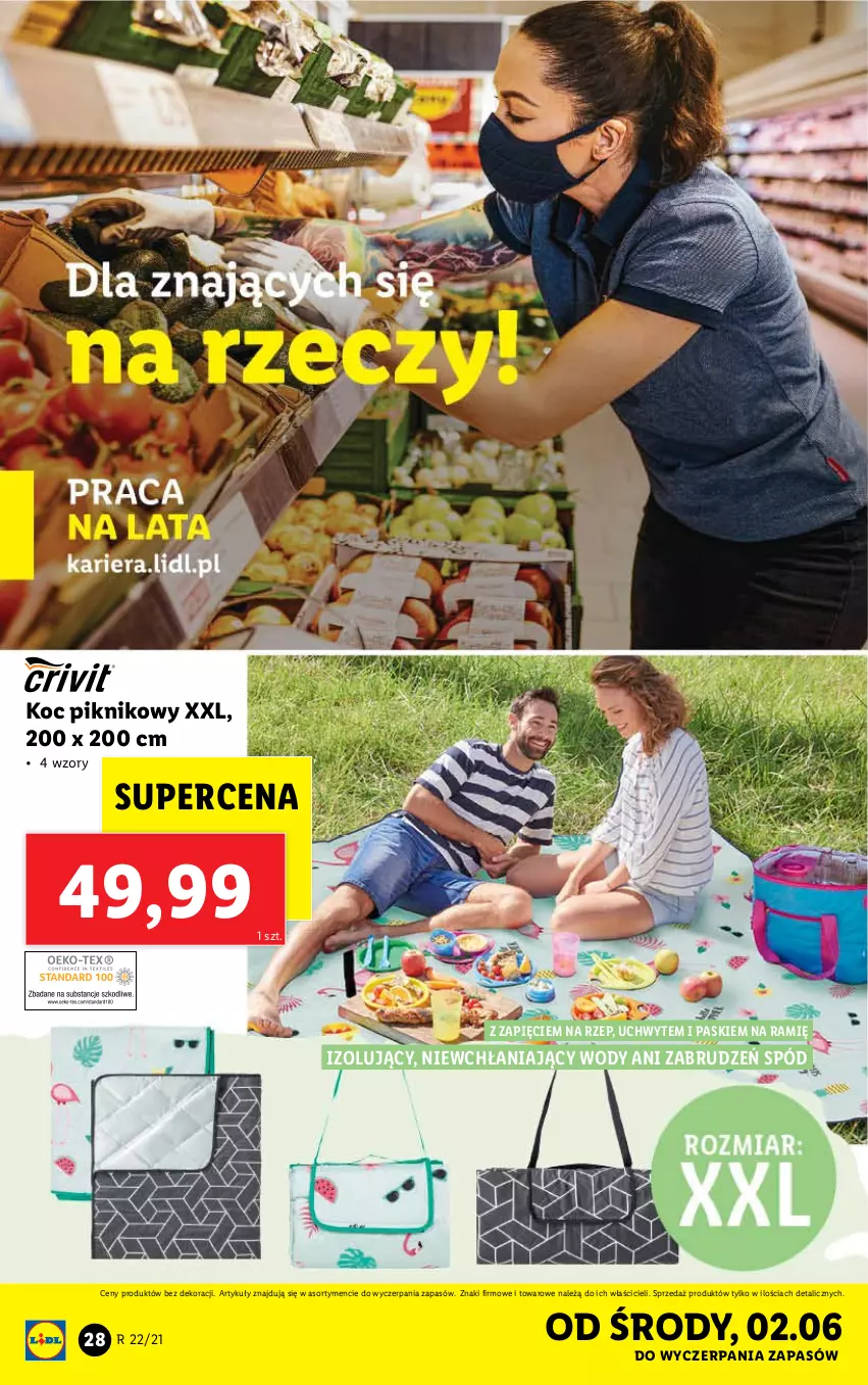 Gazetka promocyjna Lidl - GAZETKA - ważna 31.05 do 05.06.2021 - strona 28 - produkty: Koc