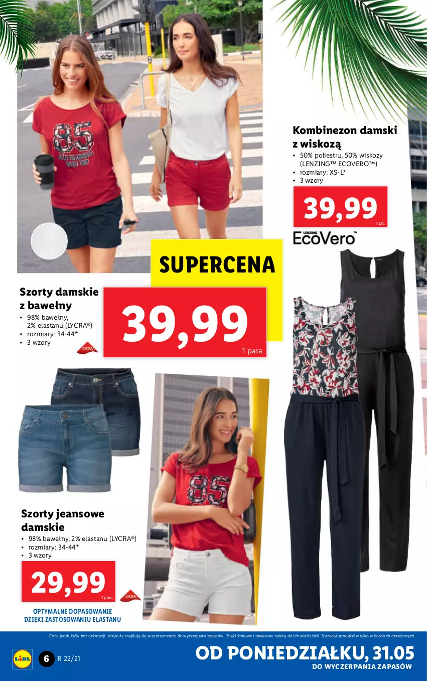 Gazetka promocyjna Lidl - GAZETKA - ważna 31.05 do 05.06.2021 - strona 6 - produkty: Kombinezon, Szorty