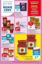 Gazetka promocyjna Auchan - przeNISKIE CENY z Markami Auchan Supermarkety - Gazetka - ważna od 15.06 do 15.06.2022 - strona 9 - produkty: Ketchup, Koncentrat pomidorowy, Dawtona, Sos, Pur, Purina, Penne, Fasola, Szprot, Kamis, Olej, Sucha karma, Fa