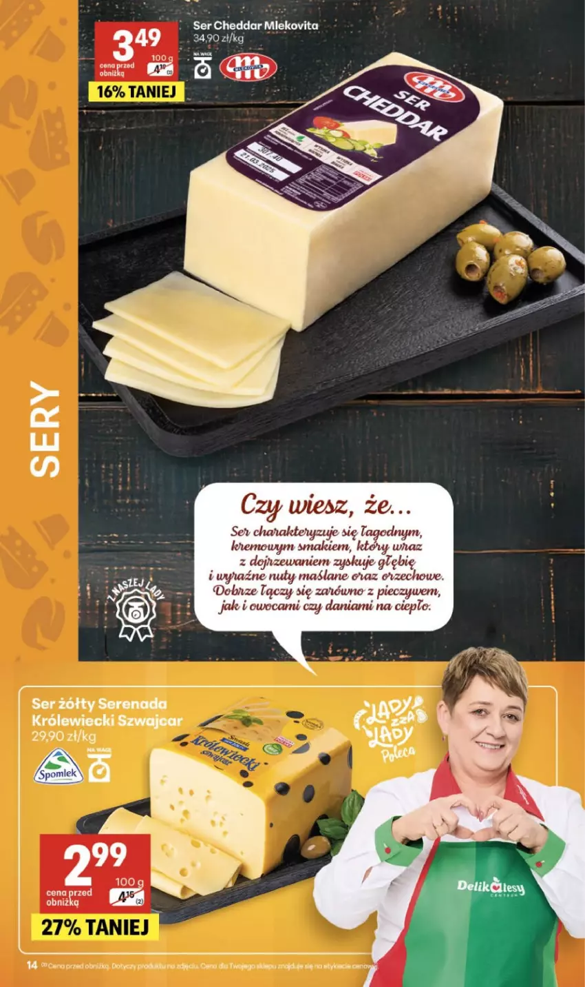 Gazetka promocyjna Delikatesy Centrum - Franczyza DC10 Czwartek - ważna 05.03 do 11.03.2026 - strona 14 - produkty: Mleko, Mlekovita, Nuty, Piec, Ser