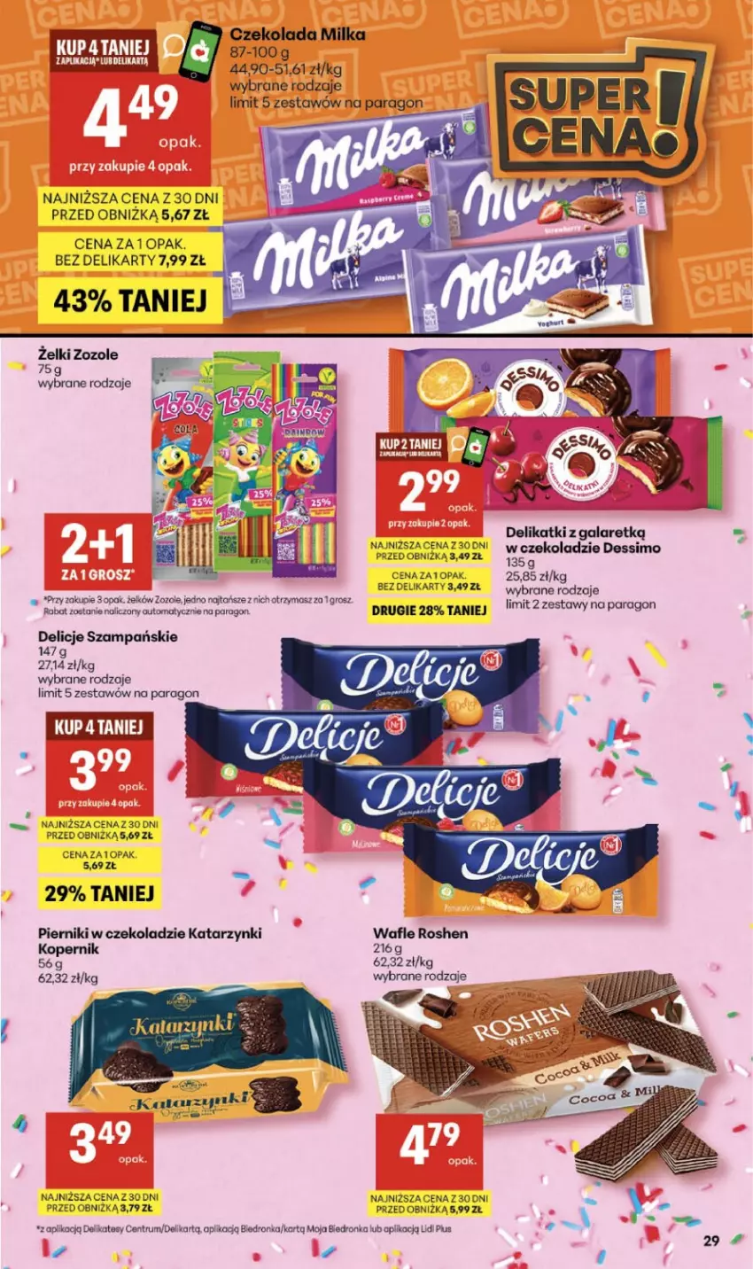 Gazetka promocyjna Delikatesy Centrum - Franczyza DC10 Czwartek - ważna 05.03 do 11.03.2026 - strona 29 - produkty: Delicje, Gala, Piernik, Pierniki w czekoladzie, Por, Robot, Rum, Wafle