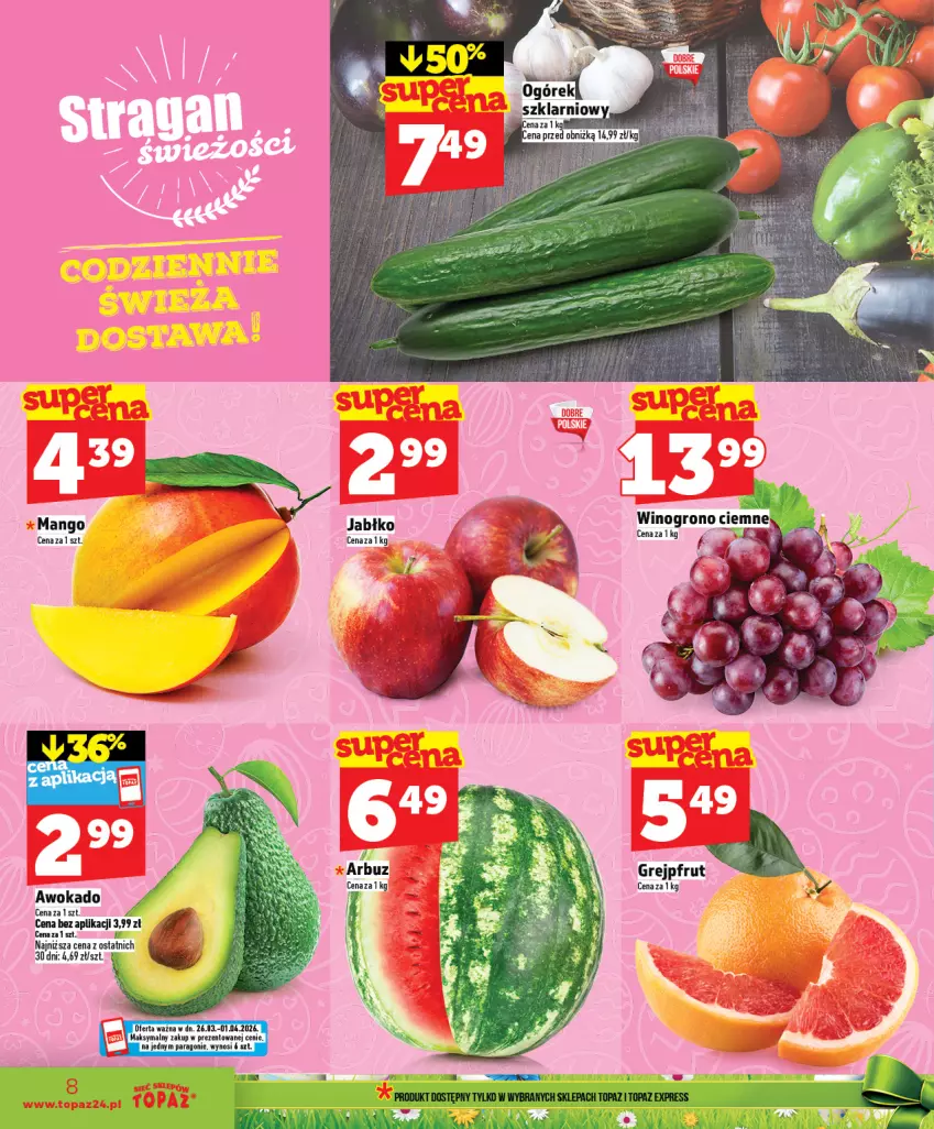 Gazetka promocyjna Topaz - Gazetka - ważna 26.03 do 01.04.2026 - strona 8 - produkty: Grejpfrut, Top