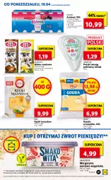 Gazetka promocyjna Lidl - GAZETKA - Gazetka - ważna od 21.04 do 21.04.2021 - strona 17 - produkty: Maasdam, Por, Smakowita, Danone, Twaróg, Mleko smakowe, Kawa, Mlekovita, Actimel, Pilos, Margaryna, Twaróg półtłusty, Owoce, Gouda, Mleko