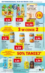 Gazetka promocyjna Lidl - GAZETKA - Gazetka - ważna od 21.04 do 21.04.2021 - strona 47 - produkty: Kurczak, Płyn do kąpieli, Marchewka, Makaron, Warzywa, Sok, Ryż, Mus, Sinlac, Ziemniaki, Spaghetti, Szampon, Dzieci, Kubuś, Woda, Nestlé