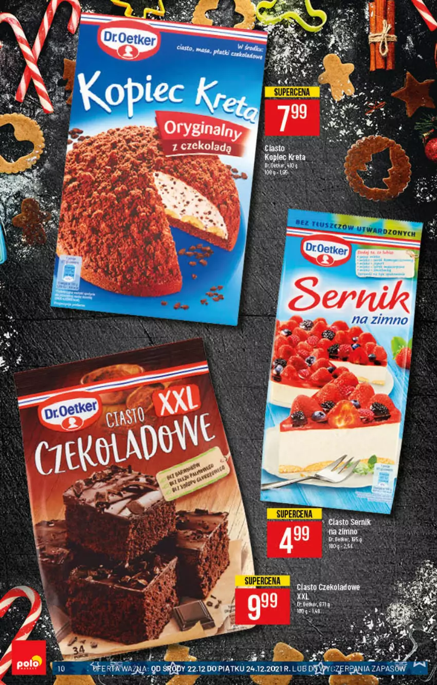 Gazetka promocyjna PoloMarket - Gazetka pomocyjna - ważna 22.12 do 31.12.2021 - strona 10 - produkty: Ciasto czekoladowe, Kopiec Kreta, Kret, Piec