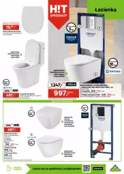 Gazetka promocyjna Leroy Merlin - Gazetka Leroy Merlin - Gazetka - ważna od 17.11 do 17.11.2025 - strona 5 - produkty: Kompakt WC, Ser, Deska sedesowa, Zestaw podtynkowy WC, Miska wisząca, Szafka pod umywalkę, Deska wolnoopadająca, Wanna, Szafka, Syfon, Umywalka, Szafka łazienkowa, Grohe, Miska