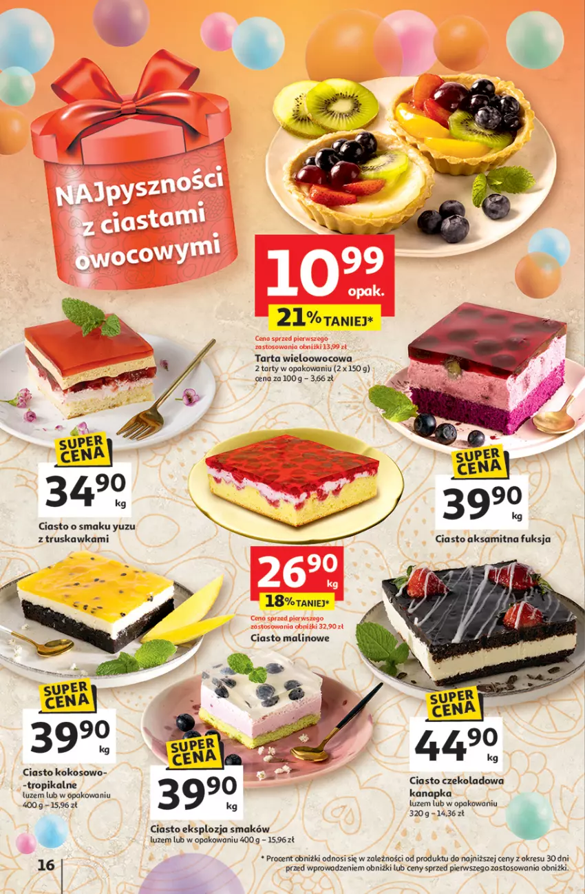 Gazetka promocyjna Auchan - Te URODZINY są NAJ Hipermarket - ważna 15.05 do 21.05.2025 - strona 18 - produkty: Aksam, Kokos, Tarta
