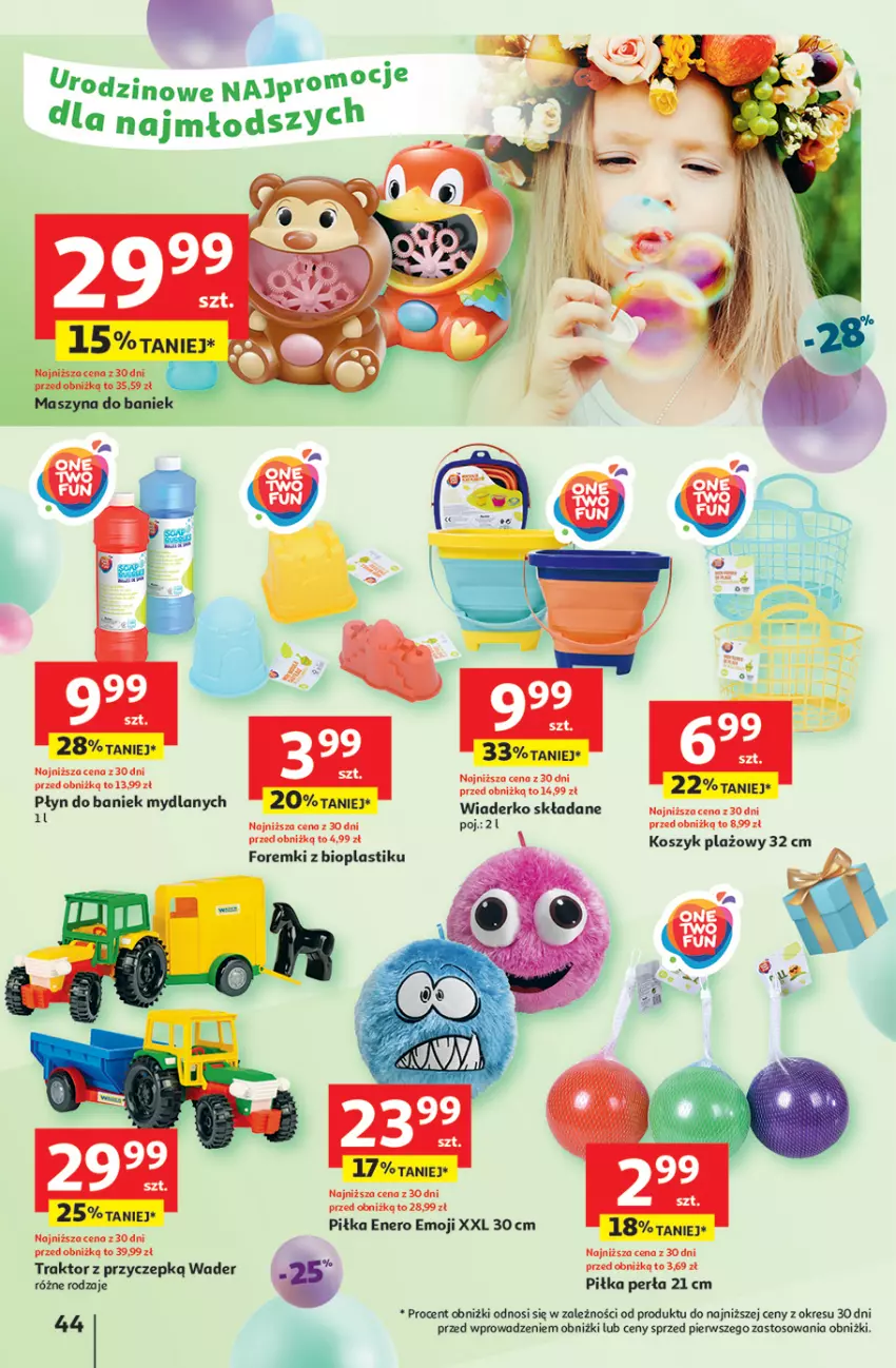 Gazetka promocyjna Auchan - Te URODZINY są NAJ Hipermarket - ważna 15.05 do 21.05.2025 - strona 48 - produkty: Foremki, Kosz, Perła, Szyna, Traktor
