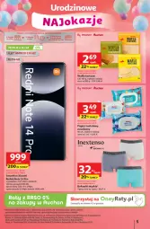 Gazetka promocyjna Auchan - Te URODZINY są NAJ Hipermarket - Gazetka - ważna od 21.05 do 21.05.2025 - strona 5 - produkty: Redmi Note, Ser, Acer, Amol, Papier, Cars, Wafle, Papier toaletowy, Bateria, Bokserki, Smartfon, Wafle tortowe