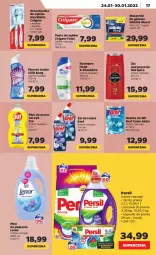 Gazetka promocyjna Netto - Gazetka spożywcza - Gazetka - ważna od 30.01 do 30.01.2022 - strona 17 - produkty: Colgate Total, Pur, Do mycia naczyń, Bref, Old Spice, Proszek do prania, Szczoteczka do zębów, Persil, Pasta do zębów, Cillit Bang, Płyn do mycia naczyń, Płyn do płukania, Kostka do wc, Szampon, Gillette, Płyn do mycia, Colgate, Kapsułki do prania, Lenor, Szczoteczka, LG