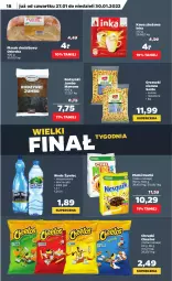 Gazetka promocyjna Netto - Gazetka spożywcza - Gazetka - ważna od 30.01 do 30.01.2022 - strona 18 - produkty: Cheetos, Inka, Kawa zbożowa, Orzeszki, Kawa, Chrupki, Sante, Rodzynki, Woda, Orzeszki ziemne, Nestlé