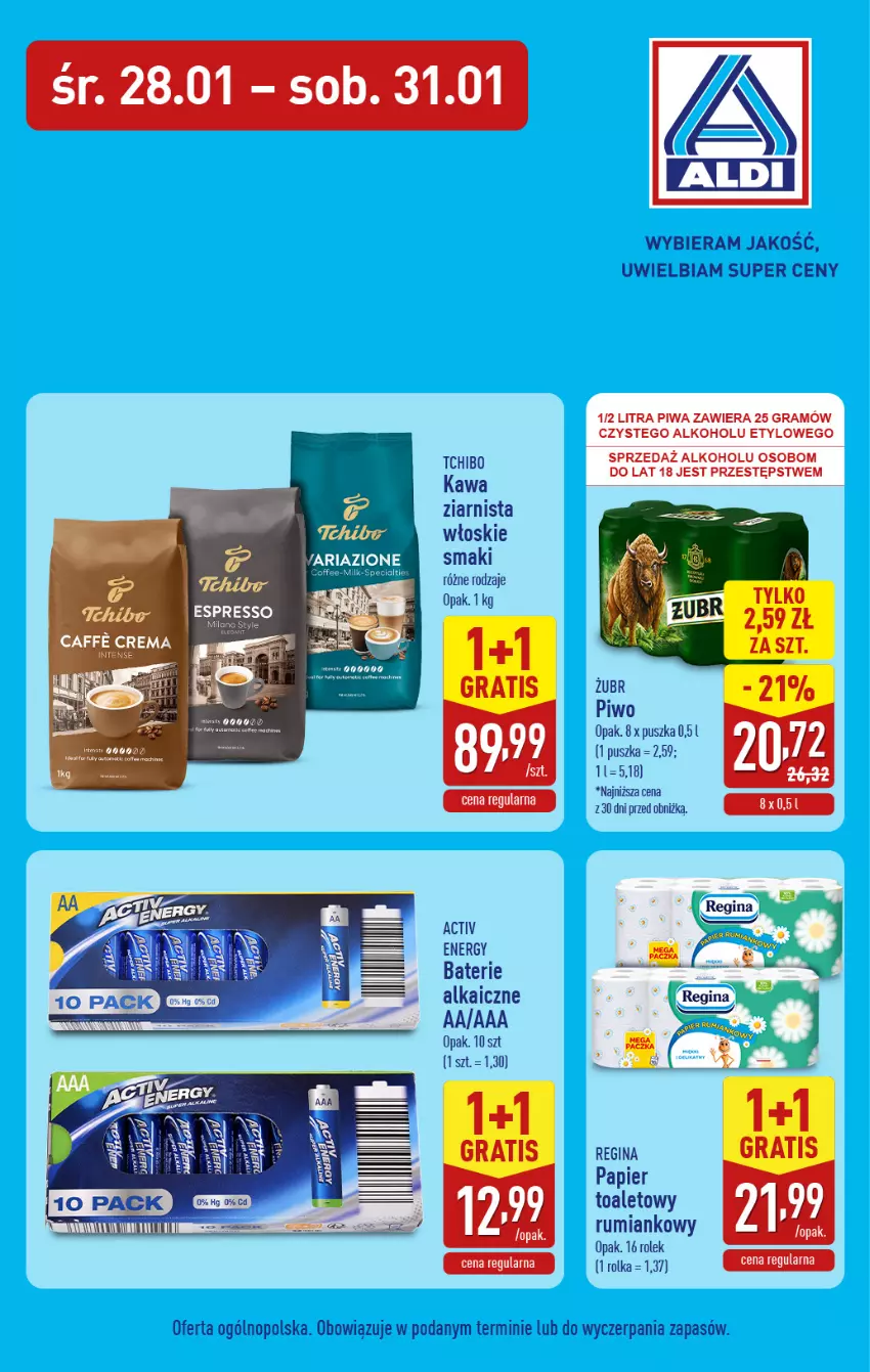 Gazetka promocyjna Aldi - Środa - Czwartek - ważna 28.01 do 31.01.2026 - strona 3 - produkty: Gin, Gra, Papier, Papier toaletowy, Piwa, Piwo, Rum, Tchibo