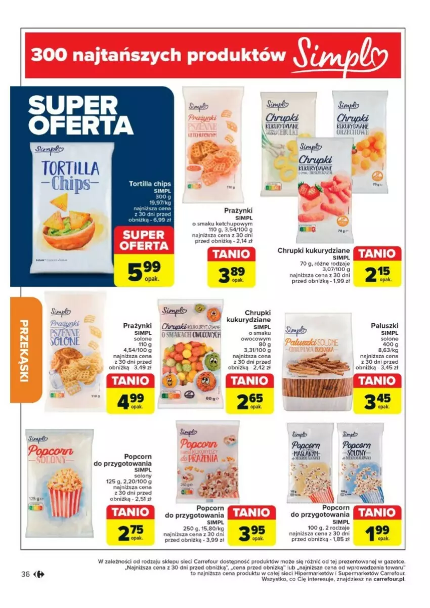 Gazetka promocyjna Carrefour - ważna 17.09 do 28.09.2024 - strona 30 - produkty: Chrupki, Ketchup, Popcorn, Tortilla, Tortilla Chips