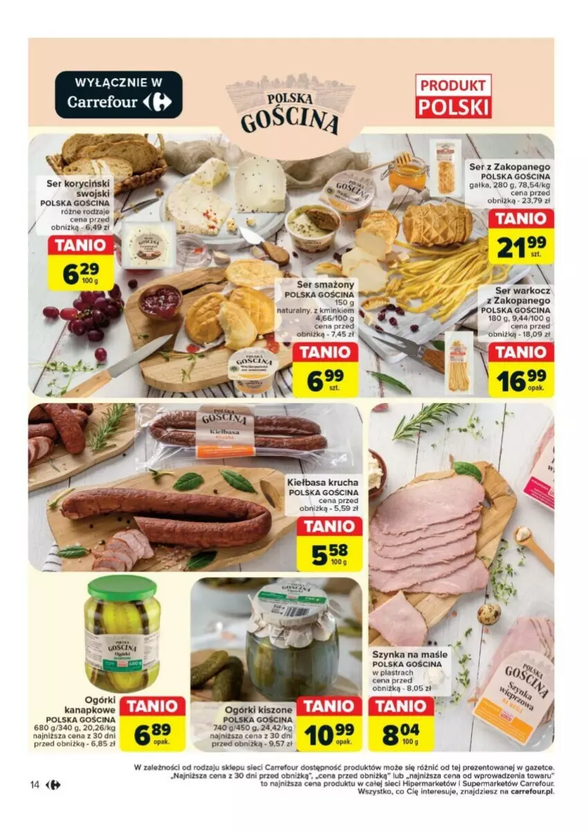 Gazetka promocyjna Carrefour - ważna 17.09 do 28.09.2024 - strona 6 - produkty: Gałka, Kiełbasa, Kiełbasa krucha, Koc, Ser, Szynka