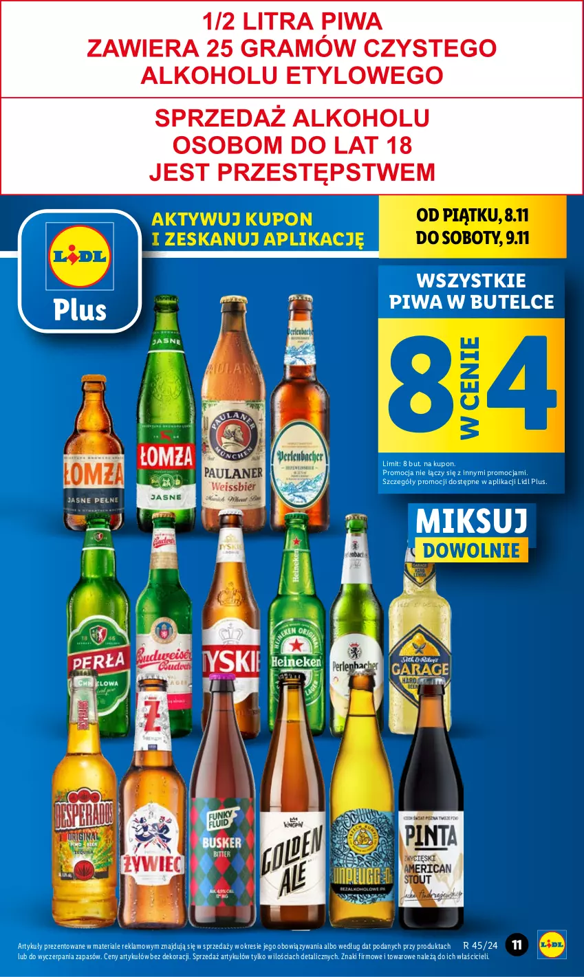 Gazetka promocyjna Lidl - GAZETKA - ważna 07.11 do 09.11.2024 - strona 11 - produkty: Piwa