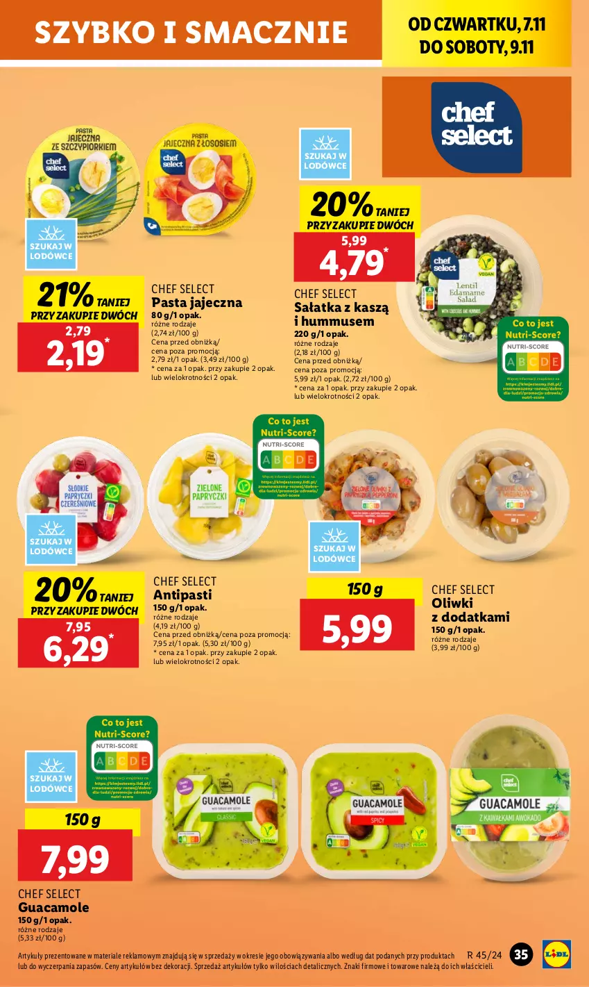 Gazetka promocyjna Lidl - GAZETKA - ważna 07.11 do 09.11.2024 - strona 37 - produkty: Amol, Hummus, Mus, Oliwki, Sałat, Sałatka