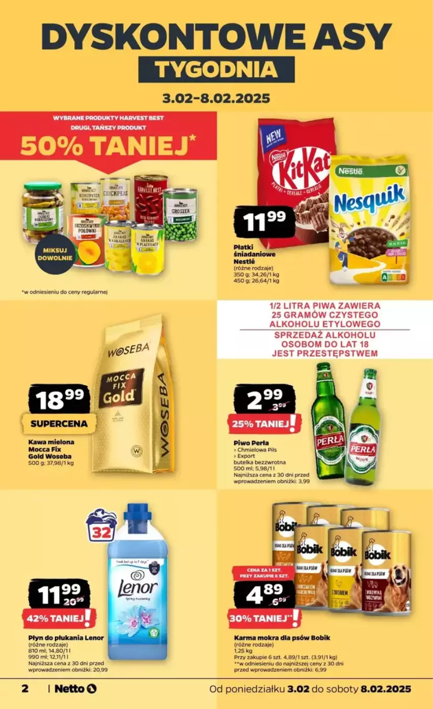 Gazetka promocyjna Netto - ważna 03.02 do 09.02.2025 - strona 6 - produkty: BIC, Gra, Lenor, LG, Piwa, Płyn do płukania, Por