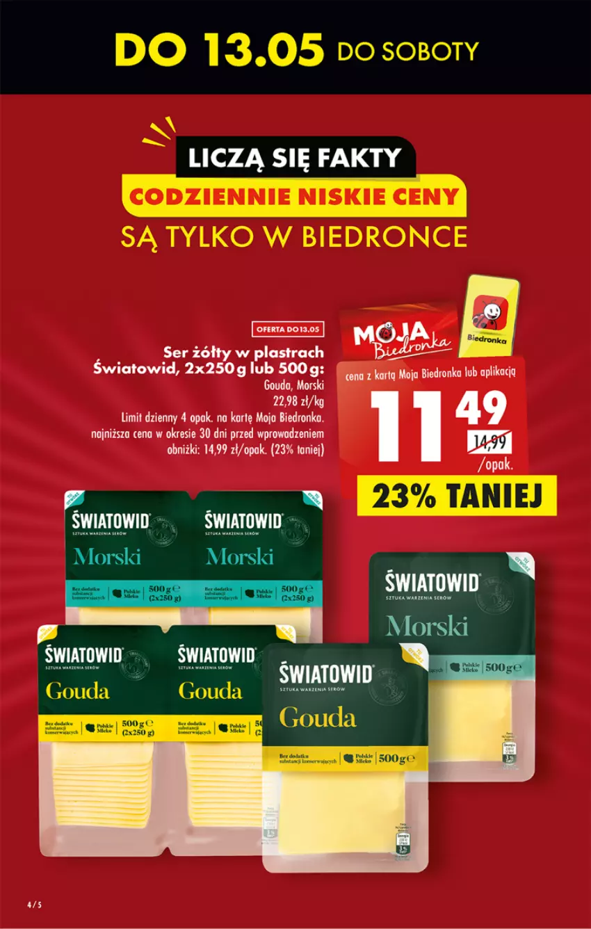 Gazetka promocyjna Biedronka - Gazetka - Biedronka.pl - ważna 11.05 do 17.05.2023 - strona 4 - produkty: Fa, Gouda, Ser