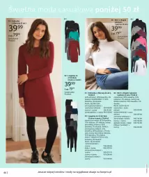 Gazetka promocyjna Bonprix - Jesienny look - Gazetka - ważna od 16.03 do 16.03.2023 - strona 48 - produkty: Gin, Wełna, Moda, Rubin, Legginsy, Sukienka