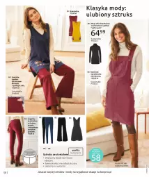 Gazetka promocyjna Bonprix - Jesienny look - Gazetka - ważna od 16.03 do 16.03.2023 - strona 52 - produkty: Długi shirt, Por, Gin, Spodnie sztruksowe, Kozaki, Kamizelka, Legginsy, Spodnie, Sukienka