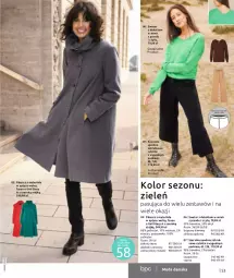 Gazetka promocyjna Bonprix - Jesienny look - Gazetka - ważna od 16.03 do 16.03.2023 - strona 55 - produkty: Sweter, Ser, Spodnie sztruksowe, Serek, Wełna, Płaszcz, Spodnie, Cappuccino, Fa
