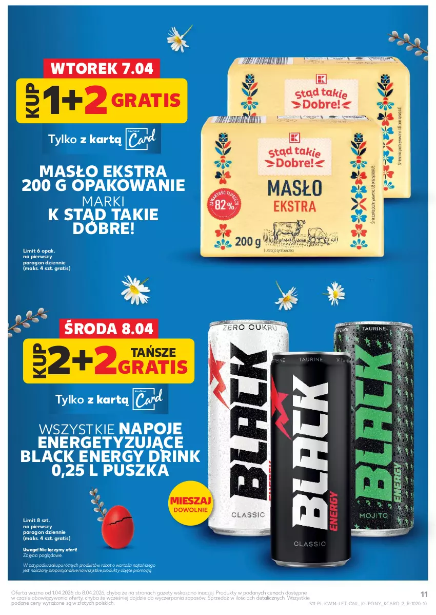 Gazetka promocyjna Kaufland - Gazetka tygodnia - ważna 01.04 do 08.04.2026 - strona 11 - produkty: Gra, Lack, Masło, Napoje, Por, Waga