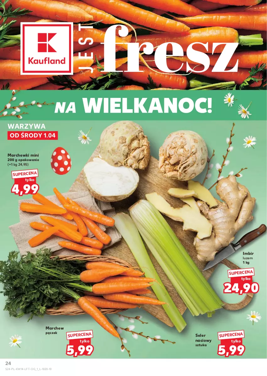 Gazetka promocyjna Kaufland - Gazetka tygodnia - ważna 01.04 do 08.04.2026 - strona 24 - produkty: Imbir, Seler naciowy, Warzywa