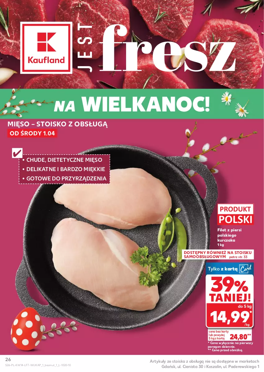 Gazetka promocyjna Kaufland - Gazetka tygodnia - ważna 01.04 do 08.04.2026 - strona 26 - produkty: Kosz, Kurczak, Mięso, Szal
