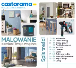 Gazetka promocyjna Castorama - Malowanie - Gazetka - ważna od 20.06 do 20.06.2021 - strona 1 - produkty: Materiały budowlane, Kuchnia, Drzwi, Gres, Lazur, Ogród, Merci, Podkład