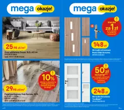 Gazetka promocyjna Castorama - Malowanie - Gazetka - ważna od 20.06 do 20.06.2021 - strona 32 - produkty: Klamka, Rama, Skrzydło drzwiowe, Panel podłogowy, Drzwi, Astor, Gres, Gres szkliwiony, Podkład