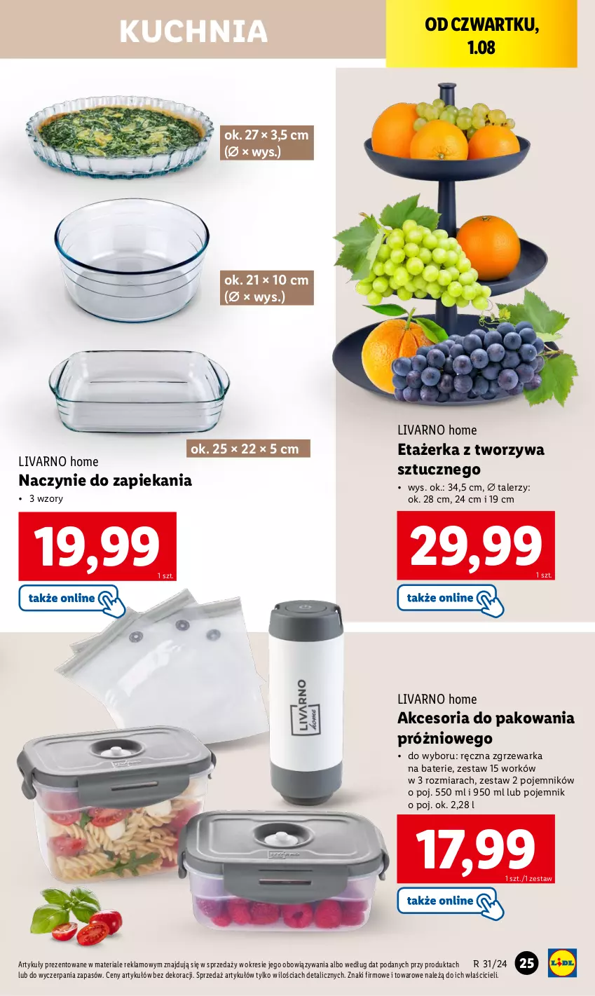 Gazetka promocyjna Lidl - GAZETKA - ważna 29.07 do 03.08.2024 - strona 27 - produkty: Akcesoria do pakowania, Ivar, Kuchnia, Pojemnik, Talerz, Warka