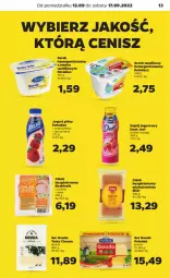 Gazetka promocyjna Netto - Artykuły spożywcze - Gazetka - ważna od 17.09 do 17.09.2022 - strona 13 - produkty: Ser, Jogurt, Rolmlecz, Napój jogurtowy, Serek homogenizowany, Serek, Owoce, POLMLEK, Chleb, Gouda, Chleb bezglutenowy, Napój, Jogurt pitny