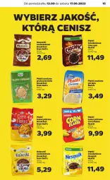 Gazetka promocyjna Netto - Artykuły spożywcze - Gazetka - ważna od 17.09 do 17.09.2022 - strona 15 - produkty: Corn flakes, Mus, Nesquik, Bell, Melvit, Płatki owsiane, Danio, Nestlé, Fa