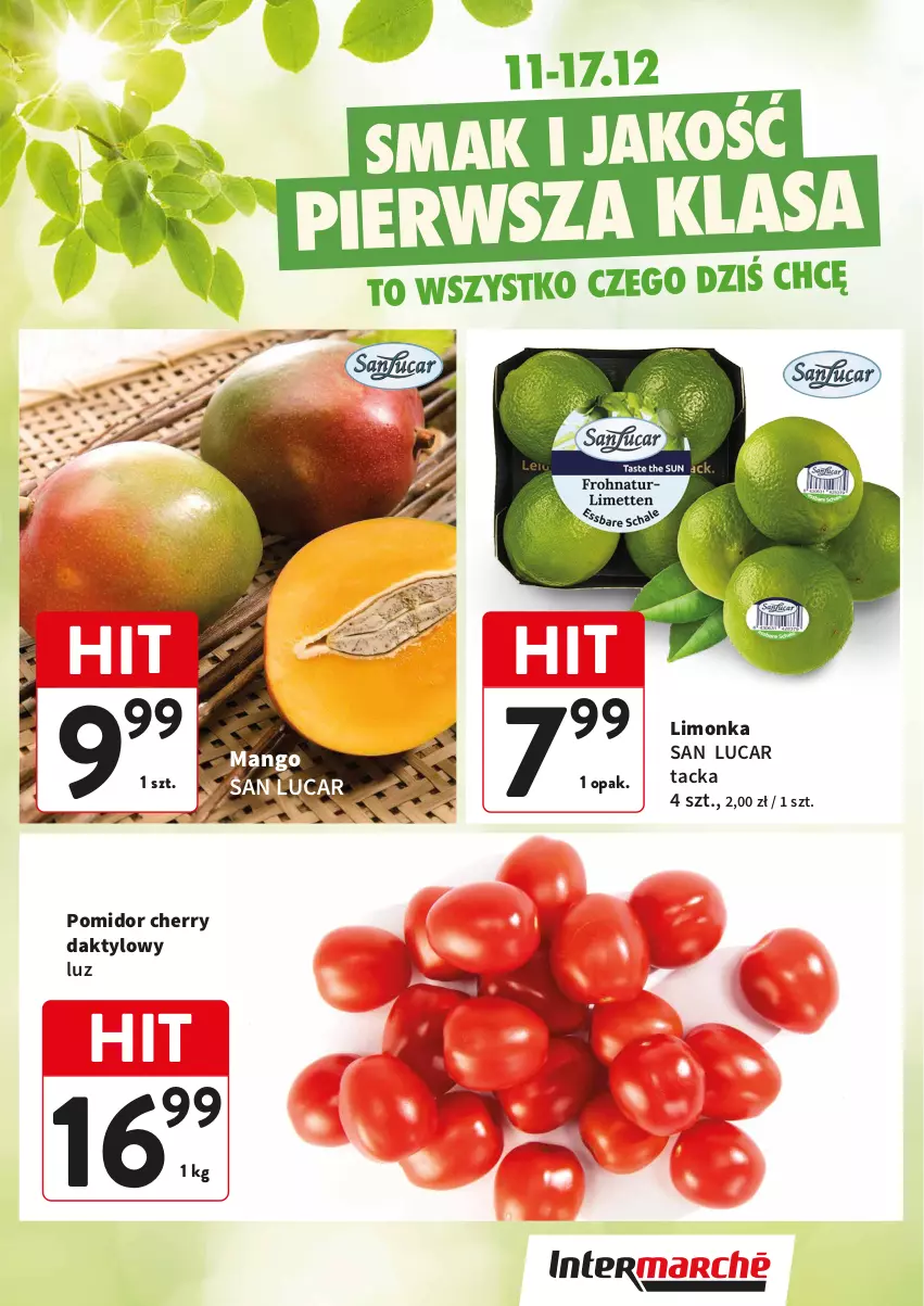 Gazetka promocyjna Intermarche - Świeży Hit - ważna 11.12 do 17.12.2025 - strona 1 - produkty: Limonka, Mango