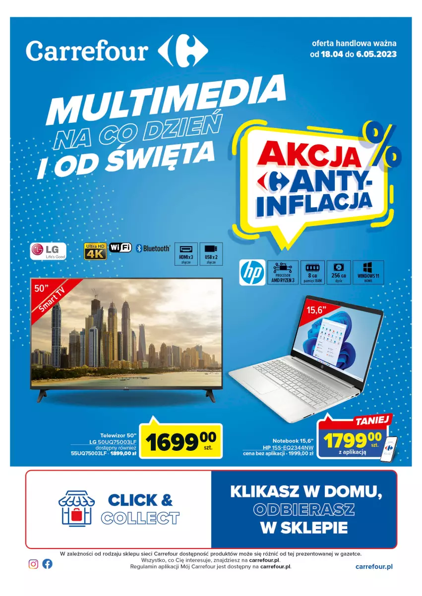 Gazetka promocyjna Carrefour - Gazetka Multimedia na co dzień i od święta - ważna 18.04 do 06.05.2023 - strona 1 - produkty: Procesor